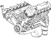 BC3Z-6006-C Service Engine Assembly - Genuine Ford